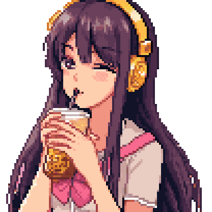 AI pixel art in cute style